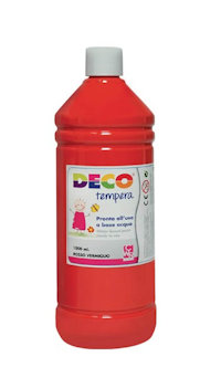 TEMPERA LIQUIDA FLACONE DA 1LT. ROSSO VERMIGLIONE NIKOFFICE