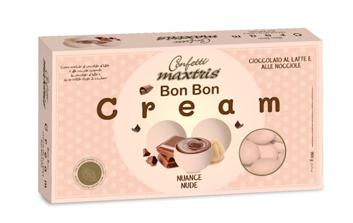 CONFETTI MAXTRIS AL CIOCCOLATO 900KG. BON BON CREAM NUANCE NUDE