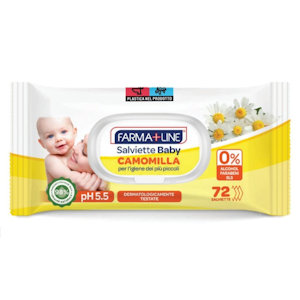 MONOUSO SALVIETTINE BABY CONF.72PZ. CAMOMILLA FARMALINE