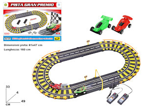 PISTA A BATTERIA GRAN PREMIO CON AUTO LUNGA 160CM. MAZ.