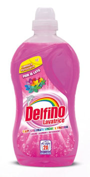 LAVATRICE LIQUIDO LAVAGGI 20 DELFINO FIOR DI LOTO 1LT.