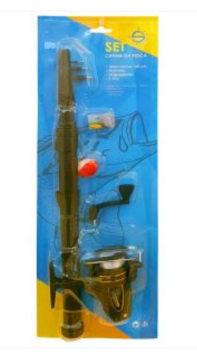 GIOCO CANNA DA PESCA CON MULINELLO TELESCOPICA SU BLISTER 90403