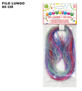 GIOCO SCOUBIDU' FILI CM.80 GLITTERATI CONF.50PZ. MAZ.