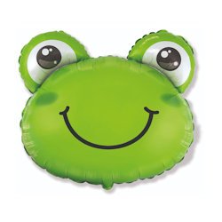 PALLONCINO MYLAR SAGOMA ANIMALETTO TESTA DI RANA SUPERSHAPE ROCCA