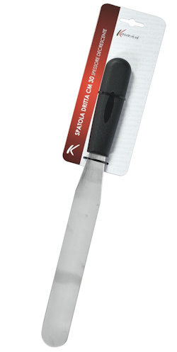 UTENSILE SPATOLA DRITTA IN ACCIAIO CM.30 KASAVIVA