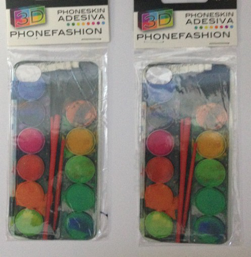 skin adesiva 3D iphone 4 e 4S acquerelli