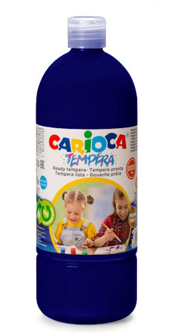 TEMPERA LIQUIDA FLACONE DA 1LT. BLU SCURO CARIOCA