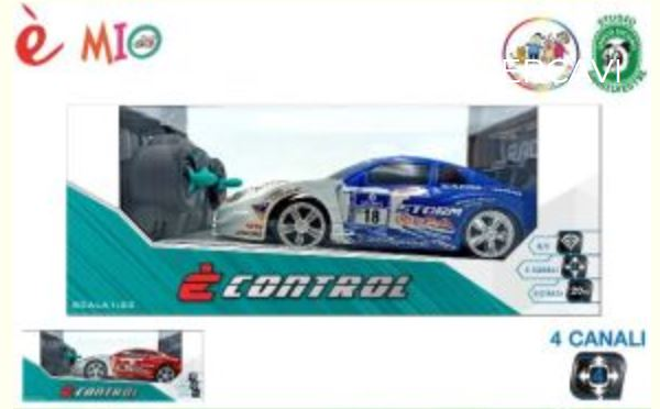 AUTO RADIO COMANDO 1:22 RACING 4 CANALI SPORTIVA 2° ASSORTIMENTO EOLD.