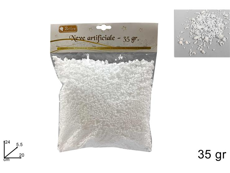 NEVE ARTIFICIALE BIANCA IN BUSTA DA 35GR. DUESSE