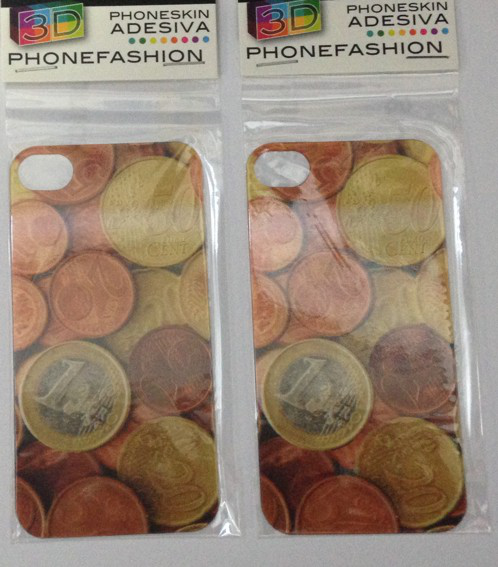 skin adesiva 3D iphone 4 e 4S euro