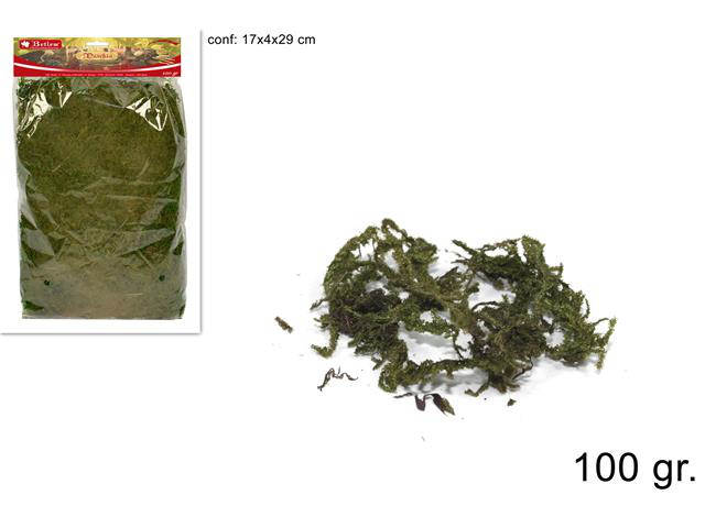 MUSCHIO IN BUSTA DA 100GR. VERDE DUESSE