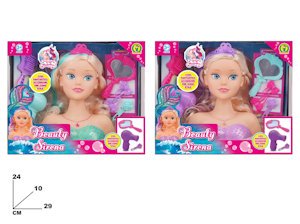 BAMBOLA MEZZOBUSTO BEAUTY SIRENA CON ACCESSORI MAZ.