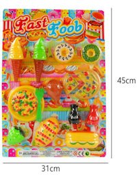 BLISTER F. ALIMENTI FAST FOOD CON ACCESSORI CM.30x45 37385 APEL