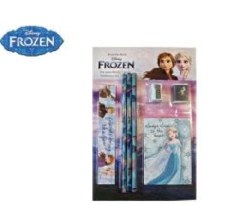 MATITE CON GOMMA RIGHELLO TEMPERAMATITE E AGENDINA FROZEN KIT SU BLISTER EOLD