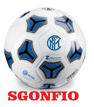 PALLONE D.230 PVC A CALCIO INTER SGONFIO MONDO 02073