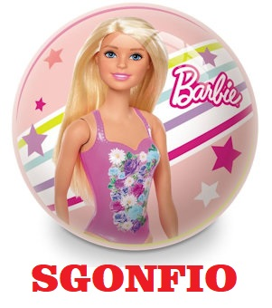 PALLONE D.230 PVC PERS. F. BARBIE SGONFIO MONDO 26033
