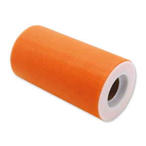 ROTOLO TULLE H.CM.12.5 x 25 MT. ARANCIO BIGPARTY
