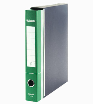 RACCOGLITORE 2 ANELLI CON CUSTODIA PROTOCOLLO CM.35x28 DORSO 5 VERDE