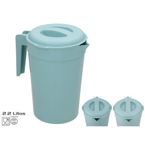 CARAFFA IN PLASTICA 2,2LT. CON TAPPO TINTA UNITA SCOBY GERIMPORT