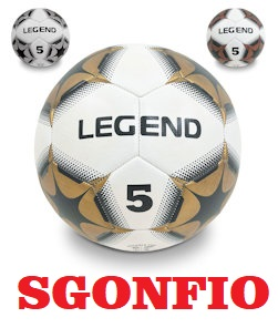 PALLONE CALCIO CUOIO LEGEND N.5 SGONFIO 400gr. MONDO 13989