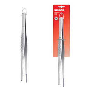 UTENSILE PINZA A BECCO IN ACCIAIO CM.30 KASAVIVA