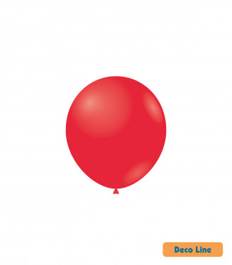 PALLONCINI DECO LINE PROFES. PASTELLO 5 POLLICI CM.13 CONF.100PZ. ROSSI SCARLATT