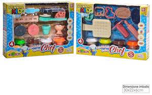 PLASTILINA DECORA KID FANTASIE DELLO CHEF ASS. 3 GENERAL 100803