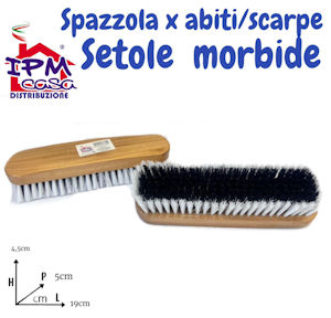 SPAZZOLA PER ABITI O SCARPE IN LEGNO CM.19 IPM