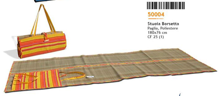 STUOIA CM.180x76 PAGLIA CLASSICA BORSETTA 50004