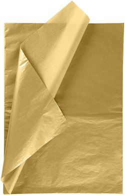 CARTA VELINA IN FOGLI CONFEZIONE 24FF CM.50x76 DA 20GR. ORO