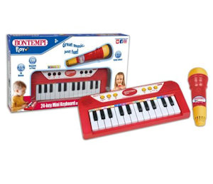 TASTIERA A BATTERIA 24 TASTI ELETTRONICA CON MICOROFONO BONTEMPI EOLD.