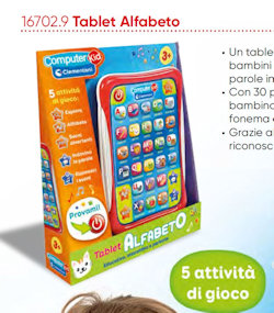 COMPUTER TABLET ALFABETO 3-6 ANNI 16702 CLEMENTONI