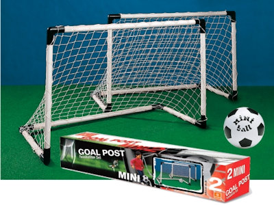 PORTA CALCIO GOAL SET 2 MINI PORTE CON MINI PALLA MONDO 18014