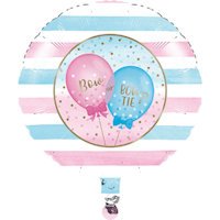 GIRL O BOY? PALLONCINO MYLAR CM.45 TONDO BIGIEMME