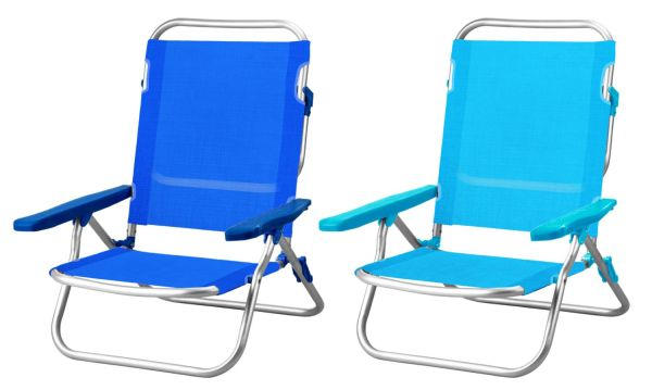 SPIAGGINA ALLUMINIO RIVIERA TUBO 22 POLIESTERE CM.47x59x77 15103