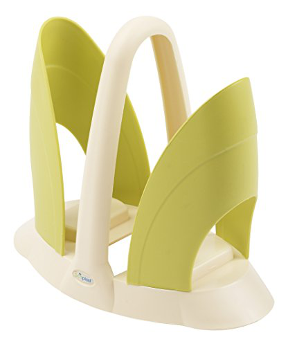 PORTABICCHIERI IN PLASTICA TULIPANO DUO MADREPERLA E VERDE ECOPLAST