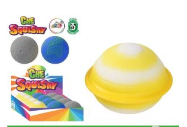 GIOCO STRIZZA SQUISH. SAGOME PIANETI CM.7 EOLD. PEZZI 12