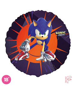 SONIC PALLONCINO MYLAR TONDO DIAM.CM.45 POLLICI 18 ROCCA