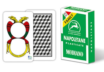 CARTE DA GIOCO NAPOLETANE FAMILY 320GR ASTUCCIO VERDE MODIANO
