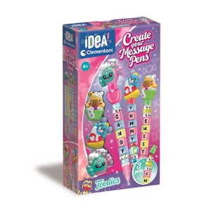 CREA IDEA PERSONALIZZA LA TUA PENNA KIT 3 PENNE 3 INCHIOSTRI FOODIES 18399 CLEM