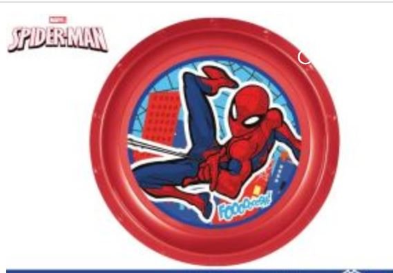 SPIDERMAN PIATTO PLASTICA PIANO EOLD.