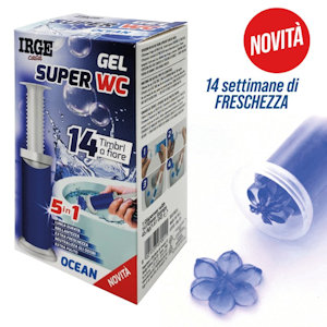BAGNO WC DEODORANTE GEL 14 STAMPI FIORE OCEAN IRGE