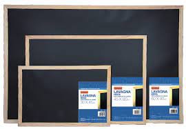 LAVAGNA NERA CM.45x60 IN ARDESIA CORNICE IN LEGNO NIKOFFICE