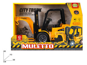 MEZZI DA LAVORO MULETTO A FRIZIONE CON SUONI E LUCI CM.30 MAZ.