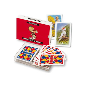 CARTE DA GIOCO MERCANTE IN FIERA CONF.80 CARTE SCATOLA ROSSA DAL NEGRO