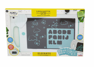 LAVAGNA CON SCHERMO LCD SCRIVI E CANCELLA SAGOMA ELEFANTE 10 POLLICI 46808 ODS