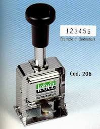 TIMBRO AUTOINCHIOSTRANTE "NUMERATORE" 6 CIFRE AUTOMATICO LEBEZ