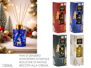 PROFUMATORE PER AMBIENTE 100ML. CON DECORAZIONE NATALIZIA 485002 GENERAL