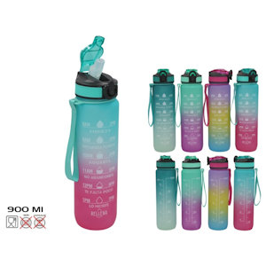 BORRACCIA IN PLASTICA 900ML CON CANNUCCIA COLOR GERIMPORT