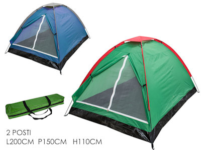 CAMPEGGIO TENDA 2 POSTI CM.150x200x110 779002 GENERAL